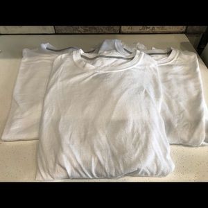 XL Hanes Men’s White T-Shirt Short Sleeve Bundle